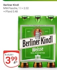 Weisse Waldmeister Angebote von Berliner Kindl bei GLOBUS Salzgitter für 3,99 €