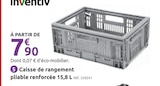 Mr. Bricolage Quillan - Promo Caisse de rangement pliable renforcée 15,8 L Promo Caisse de rangement pliable renforcée 15,8 L à 7,90 € dans le catalogue Mr. Bricolage à Quillan