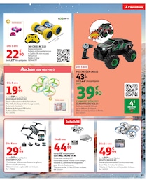 Prix et réduction Drone dans le prospectus Auchan Hypermarché en cours Offre Drone dans le catalogue Auchan Hypermarché du moment à la page 77