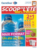 Catalogue Carrefour à Lille, avec 56 pages Prospectus Carrefour à Lille, "Scoop de l'été 100% PROMO", 56 pages, 27/07/2021 - 09/08/2021