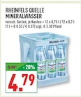 Mineralwasser im Angebot bei Marktkauf in Bottrop Mineralwasser Angebote von Rheinfels Quelle bei Marktkauf Bottrop für 4,79 €