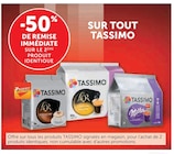 -50% de remise immédiate sur le 2ème produit identique sur tout Tassimo - Tassimo en promo chez U Express Le Mans