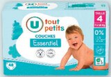Couches Essentiel - U TOUT PETITS - U Express à Laval Couches Essentiel - U TOUT PETITS en promo chez U Express Laval à 5,80 €