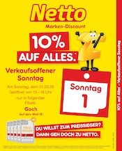 Netto Marken-Discount Discounter Prospekt der aktuellen Woche mit 2 Seiten, gültig von 01.03.2026 bis 01.03.2026, in Goch und Umgebung Aktueller Netto Marken-Discount Discounter Prospekt in Goch und Umgebung, "10% auf ALLES" mit 2 Seiten, 01.03.2026 - 01.03.2026