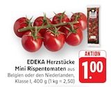 EDEKA - Herzstücke Mini Rispentomaten Angebot im Prospekt Herzstücke Mini Rispentomaten bei EDEKA im Prospekt "" für 1,00 €
