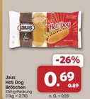 Hot Dog Brötchen im Angebot bei famila Nordwest in Oldenburg Hot Dog Brötchen Angebote von Jaus bei famila Nordwest Oldenburg für 0,69 €