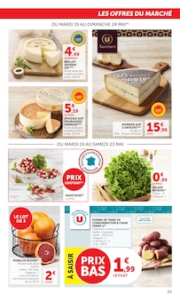 Promotion Morbier dans le prospectus Super U, valable du 19/05/2026 au 31/05/2026 Promo Morbier dans le catalogue Super U du moment à la page 23