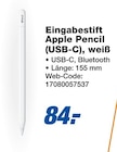 Eingabestift Apple Pencil (USB-C), weiß bei expert im Pfaffenhofen Prospekt für 84,00 €