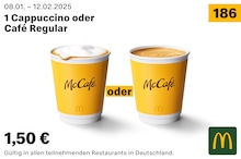 McDonalds Cappuccino im Prospekt 