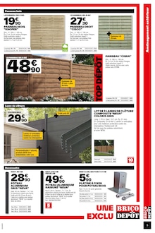 Promo Lame Composite De Terrasse dans le catalogue Brico Dépôt du moment à la page 5