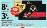 Capsules de café - L'OR en promo chez E.Leclerc Capsules de café - L'OR dans le catalogue E.Leclerc