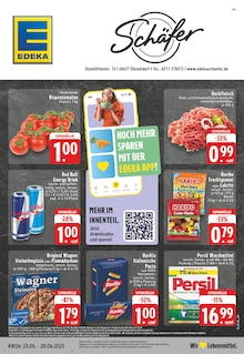 EDEKA Prospekt der Woche "Aktuelle Angebote" Seite 1, 23.06.2025 bis 28.06.2025 für Düsseldorf Aktueller EDEKA Prospekt "Aktuelle Angebote" Seite 1 von 24 Seiten für Düsseldorf