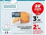 Promo Filet de limande meuniere à 2,56 € dans le catalogue Bi1 à Mercurey