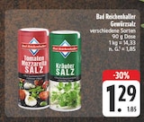 Tomaten Mozzarella Salz im Angebot bei EDEKA in Weiden Tomaten Mozzarella Salz Angebote von Bad Reichenhaller bei EDEKA Weiden für 1,29 €