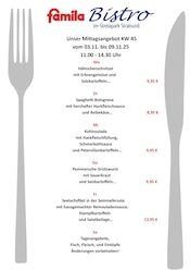 famila Nordost Supermarkt Prospekt der aktuellen Woche mit 1 Seite, gültig von 03.11.2025 bis 08.11.2025, in Stralsund und Umgebung Aktueller famila Nordost Supermarkt Prospekt in Stralsund und Umgebung, "Aktuelle Angebote" mit 1 Seite, 03.11.2025 - 08.11.2025