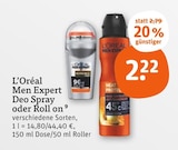Aktuelle Deo Spray Angebote bei tegut in Nürnberg Aktuelles Men Expert Deo Spray Angebot bei tegut in Nürnberg ab 2,22 €