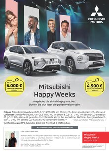 Mitsubishi Prospekt Mitsubishi Happy Weeks mit 1 Seite