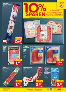 Wurst im aktuellen Netto Marken-Discount Prospekt (Essen) Wurst im Netto Marken-Discount Prospekt "Aktuelle Angebote" mit 68 Seiten (Essen)