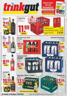 Coca Cola im Trinkgut Prospekt "Aktuelle Angebote" mit 6 Seiten (Remscheid)