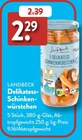 Delikatess-Schinkenwürstchen von Landbeck im aktuellen ALDI SÜD Prospekt für 2,29 €