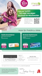 mea - meine apotheke Prospekt "Unsere Oktober-Angebote", 4 Seiten, 01.10.2025 - 01.10.2025 Aktueller mea - meine apotheke Prospekt, "Unsere Oktober-Angebote", mit Angeboten der Woche, gültig von 01.10.2025 bis 01.10.2025