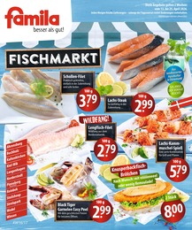 famila Nordost Prospekt für Bützow mit 2 Seiten famila Nordost Prospekt für Bützow: "Fischmarkt", 2 Seiten, 13.04.2026 - 25.04.2026