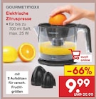 Elektrische Zitruspresse im Netto Marken-Discount Prospekt Elektrische Zitruspresse von GOURMETmaxx im aktuellen Netto Marken-Discount Prospekt für 9,99 €