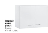 Meuble haut 80 cm en promo chez Brico Cash Meuble haut 80 cm dans le catalogue Brico Cash