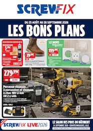 Prospectus Bricolage Screwfix en cours, LES BONS PLANS, 12 pages, 25/08/2026 - 28/09/2026 Catalogue Bricolage Screwfix en cours à Marly et alentours, LES BONS PLANS, 12 pages, 25/08/2026 - 28/09/2026