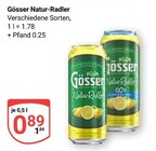 Natur-Radler Angebote von Gösser bei GLOBUS Frankenthal für 0,89 €