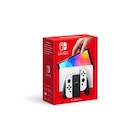 Nintendo Switch (modèle OLED) avec station d’accueil et manettes Joy-Con blanches en promo chez Fnac Brest à 319,99 €