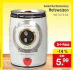 Hefeweizen Angebote von Sankt Bartholomäus bei Zimmermann Springe für 5,99 €