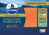 Saumon fumé norvégien Grand Nord - Petit Navire - Lidl à Noisy-le-Grand Saumon fumé norvégien Grand Nord - Petit Navire en promo chez Lidl Noisy-le-Grand à 6,35 €
