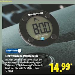 Elektronische Parkscheibe