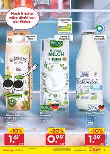 Milch Angebot im aktuellen Netto Marken-Discount Prospekt auf Seite 9