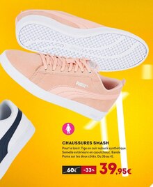 Chaussures smash - Sport 2000 à Toulouse Chaussures smash en promo chez Sport 2000 Toulouse à 39,95 €