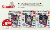 Art & Fun Sequin Bastel-Bilder von Simba im aktuellen V-Markt Prospekt