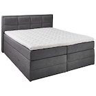 BOXSPRINGBETT 160/200 cm, in Anthrazit, Bettkasten, Topper, Matratze, H2 + H3 = mittel + fest von Carryhome im aktuellen XXXLutz Prospekt für 1.199,00 €