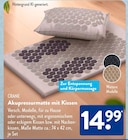 Akupressurmatte mit Kissen von CRANE für 14,99 € bei ALDI SÜD im Angebot Akupressurmatte mit Kissen von CRANE im aktuellen ALDI SÜD Prospekt