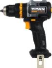 Perceuse visseuse à percussion 18v nue - TITAN en promo chez Brico Dépôt Metz à 29,90 €