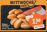 Aktuelles Weizenbrötchen Angebot bei tegut in Nürnberg ab 1,50 €