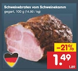 Schweinebraten vom Schweinekamm Angebote bei Netto Marken-Discount Freiberg für 1,49 €