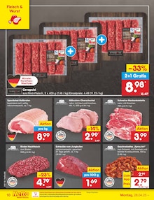 Fleisch im Netto Marken-Discount Prospekt "Aktuelle Angebote" mit 44 Seiten (Hamm)