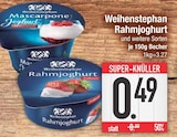 Aktuelles Rahmjoghurt Angebot bei E center in Regensburg ab 0,49 €