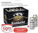 Bier im Angebot bei GLOBUS in Erfurt Bier Angebote von Krombacher bei GLOBUS Erfurt für 10,99 €