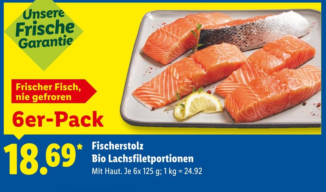 Bio Lachsfiletportionen