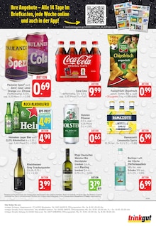Coca Cola im aktuellen Trinkgut Prospekt (Mainz) Coca Cola im Trinkgut Prospekt "Aktuelle Angebote" mit 8 Seiten (Mainz)