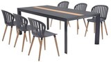 Table de jardin Freser V2 en aluminium coloris gris foncé et latte centrale imitation bois 8 personnes - White Label - Castorama à Vannes Table de jardin Freser V2 en aluminium coloris gris foncé et latte centrale imitation bois 8 personnes - White Label en promo chez Castorama Vannes à 349,00 €