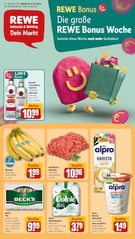 Bananen im aktuellen REWE Prospekt (Osnabrück) Bananen im REWE Prospekt "Dein Markt" mit 30 Seiten (Osnabrück)