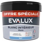 Peinture blanche intérieure 10 L mat en promo chez Brico Dépôt Périgueux à 19,90 €